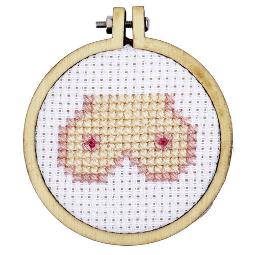 The Crafty Kit Company Borduurpakket Matchbox - You're my Breast Friend! - The Crafty Kit Company