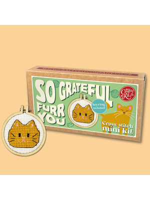 The Crafty Kit Company Borduurpakket Matchbox - So Grateful Furr You - The Crafty Kit Company