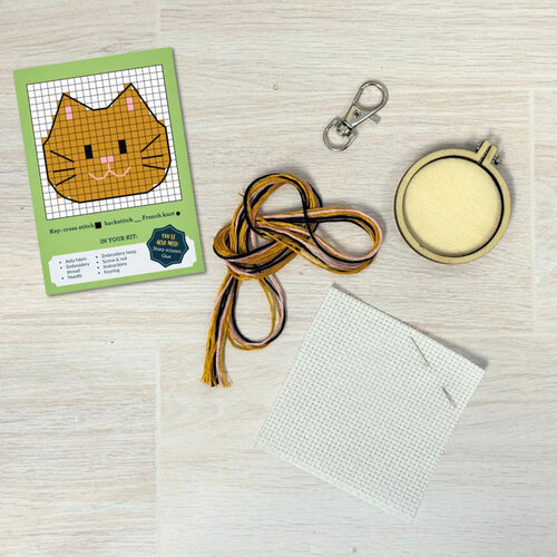 The Crafty Kit Company Borduurpakket Matchbox - So Grateful Furr You - The Crafty Kit Company