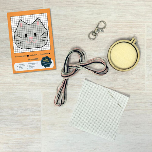 The Crafty Kit Company Borduurpakket Matchbox - You're the Cats Whiskers! - The Crafty Kit Company The Crafty Kit Company Borduurpakket Matchbox - You're the Cats Whiskers! - The Crafty Kit Company