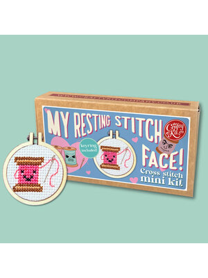 The Crafty Kit Company Borduurpakket Matchbox - My Resting Stitch Face! - The Crafty Kit Company The Crafty Kit Company Borduurpakket Matchbox - My Resting Stitch Face! - The Crafty Kit Company