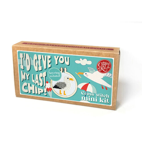 The Crafty Kit Company Borduurpakket Matchbox - I'd Give You My Last Chip! - The Crafty Kit Company The Crafty Kit Company Borduurpakket Matchbox - I'd Give You My Last Chip! - The Crafty Kit Company