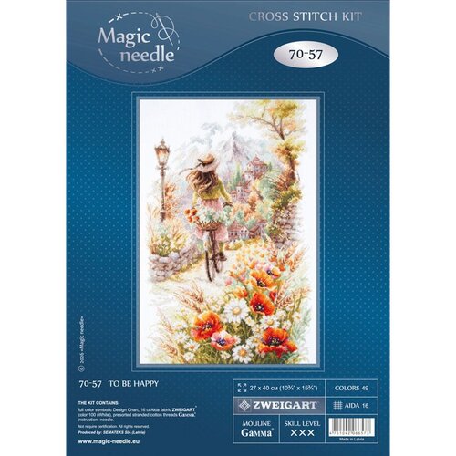 Magic Needle CI Borduurpakket To Be Happy - Magic Needle Magic Needle CI Borduurpakket To Be Happy - Magic Needle