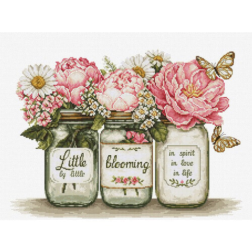 Luca-S Borduurpakket Little by Little Blooming - Luca-S Luca-S Borduurpakket Little by Little Blooming - Luca-S