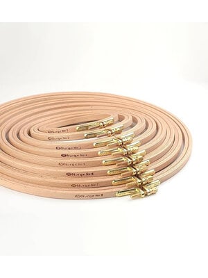 Nurge Nurge Borduurring beukenhout - 0,8 cm hoogte - 10 t/m 31 cm doorsnede