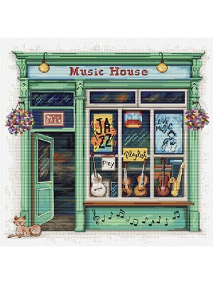 Luca-S Borduurpakket Music House - Luca-S Luca-S Borduurpakket Music House - Luca-S