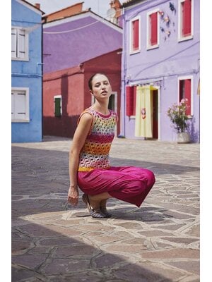 Lang Yarns Haakpakket Lang Yarns - Mouwloos truitje Poppy (model 7) - Quattro Dégradé Lang Yarns Haakpakket Lang Yarns - Mouwloos truitje Poppy (model 7) - Quattro Dégradé