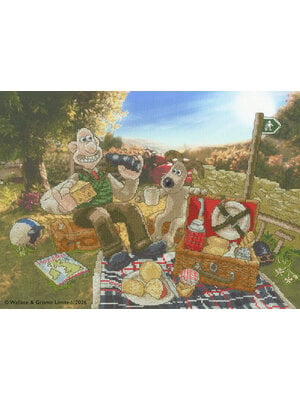 Bothy Threads Borduurpakket Wallace & Gromit - Countryside Picnic - Bothy Threads Bothy Threads Borduurpakket Wallace & Gromit - Countryside Picnic - Bothy Threads