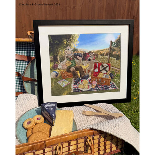 Bothy Threads Borduurpakket Wallace & Gromit - Countryside Picnic - Bothy Threads Bothy Threads Borduurpakket Wallace & Gromit - Countryside Picnic - Bothy Threads