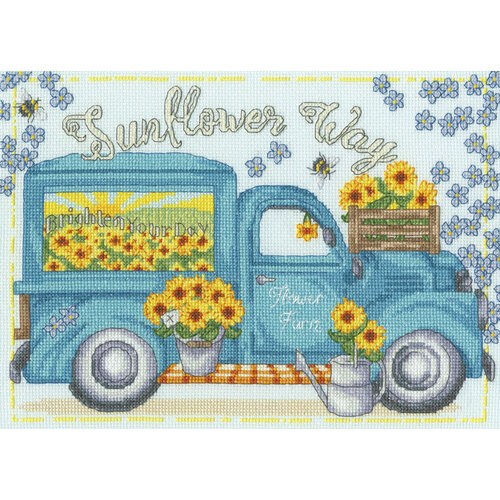 Bothy Threads Borduurpakket Karen Tye Bentley - Sunflower Way - Bothy Threads Bothy Threads Borduurpakket Karen Tye Bentley - Sunflower Way - Bothy Threads