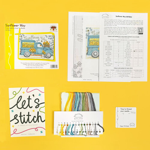 Bothy Threads Borduurpakket Karen Tye Bentley - Sunflower Way - Bothy Threads Bothy Threads Borduurpakket Karen Tye Bentley - Sunflower Way - Bothy Threads