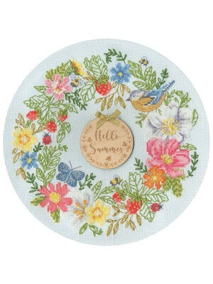 Bothy Threads Borduurpakket Jane Sunner - Summer Wreath - Bothy Threads Bothy Threads Borduurpakket Jane Sunner - Summer Wreath - Bothy Threads