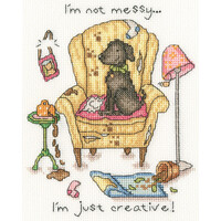 Borduurpakket Cockadoodle - Mucky Pup - Bothy Threads