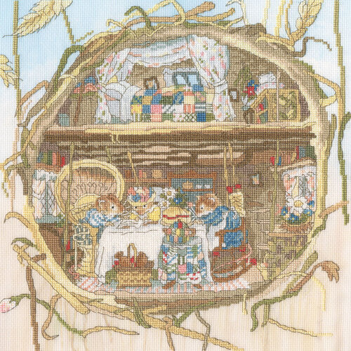 Bothy Threads Borduurpakket Jill Barklem - Tea With The Harvest Mice - Bothy Threads Bothy Threads Borduurpakket Jill Barklem - Tea With The Harvest Mice - Bothy Threads