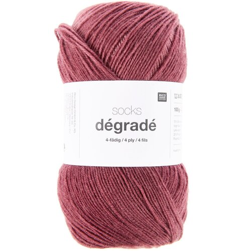Rico Design Rico Design | Socks Dégradé (4-draads) | 100g | 400m | 002 Bordeaux Rico Design Rico Design | Socks Dégradé (4-draads) | 100g | 400m | 002 Bordeaux
