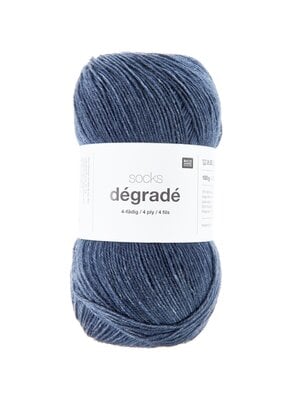 Rico Design Rico Design | Socks Dégradé (4-draads) | 100g | 400m | 003 Marine