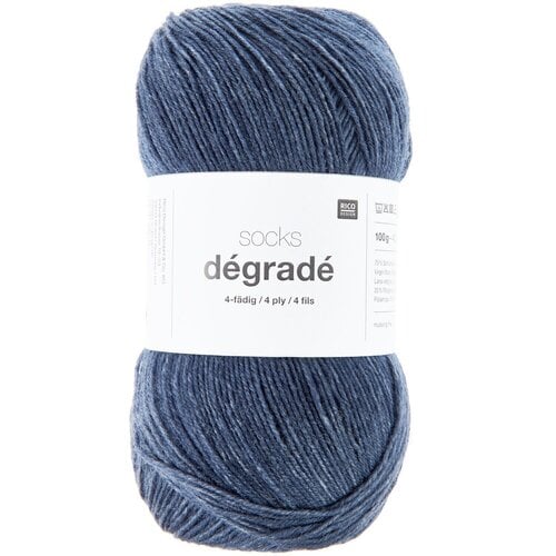 Rico Design Rico Design | Socks Dégradé (4-draads) | 100g | 400m | 003 Marine