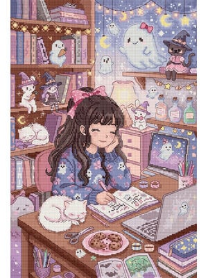 Leti Stitch Borduurpakket Midnight Magic Notes - Leti Stitch Leti Stitch Borduurpakket Midnight Magic Notes - Leti Stitch