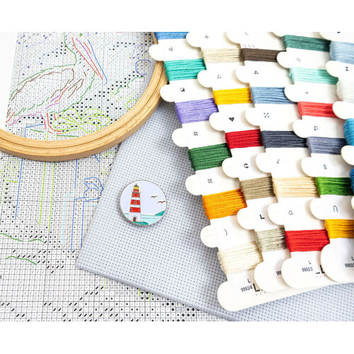 Leti Stitch Borduurpakket Lighthouse Noel - Leti Stitch Leti Stitch Borduurpakket Lighthouse Noel - Leti Stitch