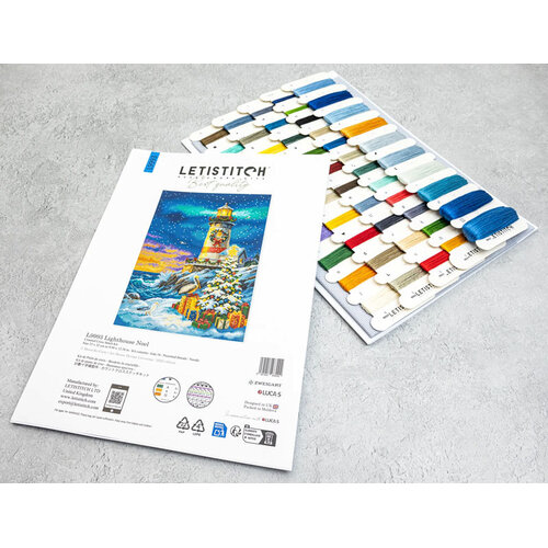 Leti Stitch Borduurpakket Lighthouse Noel - Leti Stitch Leti Stitch Borduurpakket Lighthouse Noel - Leti Stitch