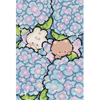 Borduurpakket Hiding in Hydrangea - Leti Stitch