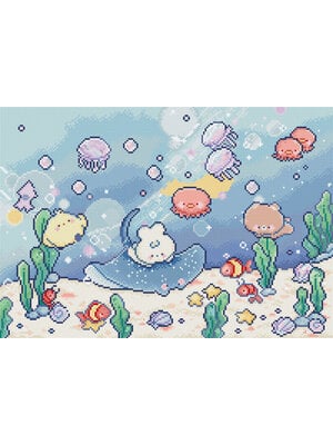 Leti Stitch Borduurpakket Under the Sea - Leti Stitch Leti Stitch Borduurpakket Under the Sea - Leti Stitch