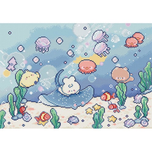 Leti Stitch Borduurpakket Under the Sea - Leti Stitch Leti Stitch Borduurpakket Under the Sea - Leti Stitch