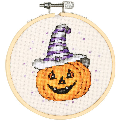 Vervaco Miniatuur kit met borduurring Halloween set van 3 – Vervaco