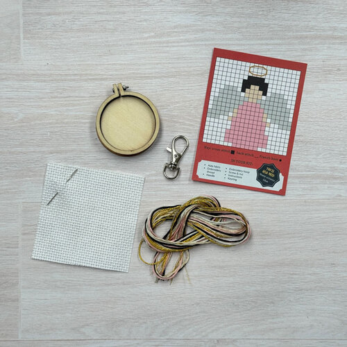 The Crafty Kit Company Borduurpakket Matchbox You're an Angel - The Crafty Kit Company