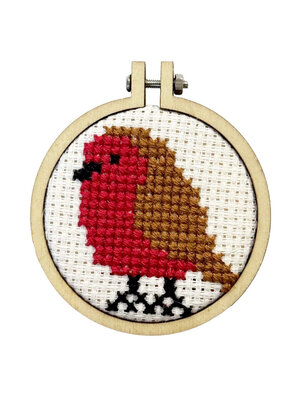 The Crafty Kit Company -  Borduurpakket Matchbox Season's Tweetings - The Crafty Kit Company