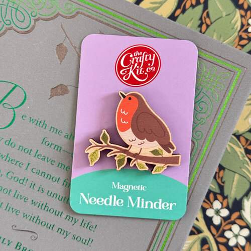 The Crafty Kit Company Wooden Needle Minder - Robin - The Crafty Kit Company