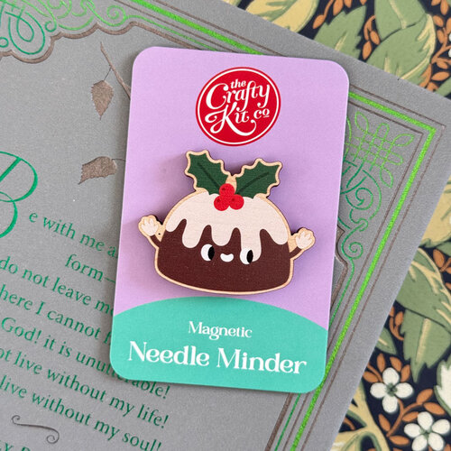 The Crafty Kit Company Wooden Needle Minder - Christmas Pudding - The Crafty Kit Company The Crafty Kit Company Wooden Needle Minder - Christmas Pudding - The Crafty Kit Company
