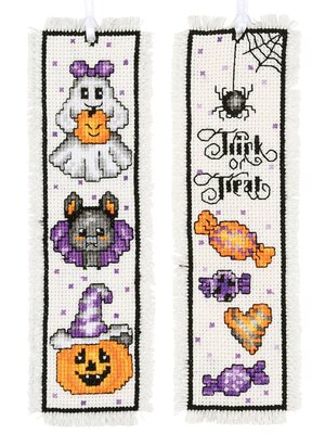 Vervaco Official Bladwijzer kit Halloween set van 2 Vervaco Official Bladwijzer kit Halloween set van 2