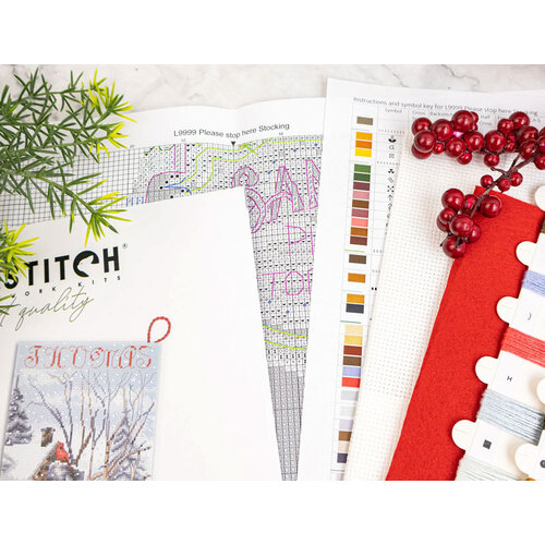 Leti Stitch Borduurpakket Please Stop Here Stocking - Leti Stitch