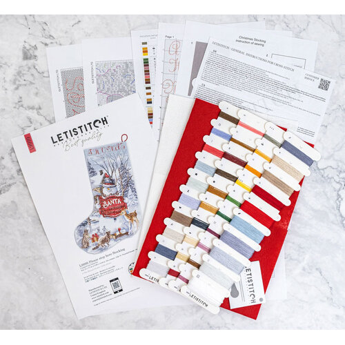 Leti Stitch Borduurpakket Please Stop Here Stocking - Leti Stitch