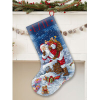 Borduurpakket Silent Night Gift Stocking - Leti Stitch