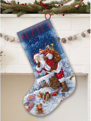 Leti Stitch Borduurpakket Silent Night Gift Stocking - Leti Stitch Leti Stitch Borduurpakket Silent Night Gift Stocking - Leti Stitch