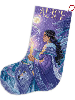 Leti Stitch Borduurpakket Arctic Enchantress Stocking - Leti Stitch Leti Stitch Borduurpakket Arctic Enchantress Stocking - Leti Stitch