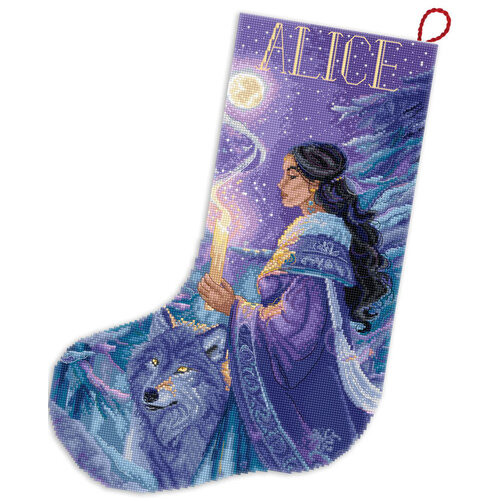 Leti Stitch Borduurpakket Arctic Enchantress Stocking - Leti Stitch Leti Stitch Borduurpakket Arctic Enchantress Stocking - Leti Stitch