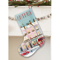 Borduurpakket London Winter Charm Stocking - Leti Stitch