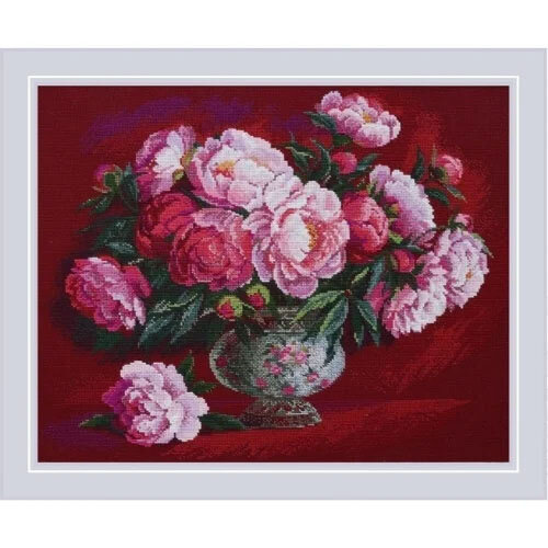 RIOLIS Borduurpakket Luxurious Peonies - RIOLIS
