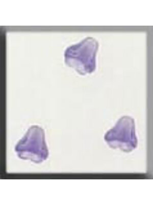 Mill Hill - Glass Treasures Petite Bell Flower Matte Tanzanite (3) - Mill Hill