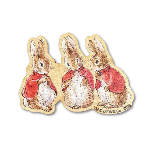 The Crafty Kit Company - Wooden Needle Minder - Flopsy, Mopsy and Cotton-tail - The Crafty Kit Company The Crafty Kit Company - Wooden Needle Minder - Flopsy, Mopsy and Cotton-tail - The Crafty Kit Company