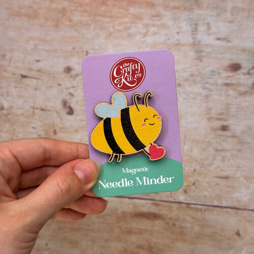 The Crafty Kit Company - Wooden Needle Minder - Bee - The Crafty Kit Company The Crafty Kit Company - Wooden Needle Minder - Bee - The Crafty Kit Company