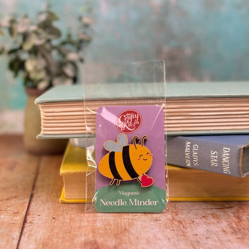 The Crafty Kit Company - Wooden Needle Minder - Bee - The Crafty Kit Company The Crafty Kit Company - Wooden Needle Minder - Bee - The Crafty Kit Company