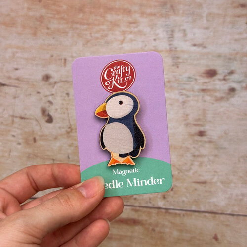The Crafty Kit Company - Wooden Needle Minder - Puffin - The Crafty Kit Company The Crafty Kit Company - Wooden Needle Minder - Puffin - The Crafty Kit Company