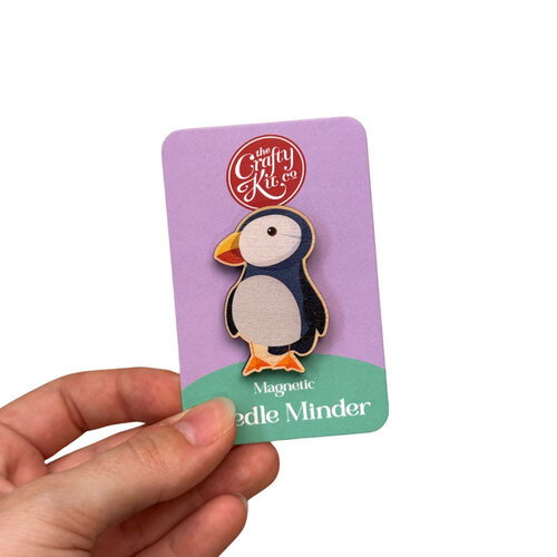 The Crafty Kit Company - Wooden Needle Minder - Puffin - The Crafty Kit Company The Crafty Kit Company - Wooden Needle Minder - Puffin - The Crafty Kit Company