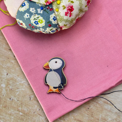 The Crafty Kit Company - Wooden Needle Minder - Puffin - The Crafty Kit Company The Crafty Kit Company - Wooden Needle Minder - Puffin - The Crafty Kit Company