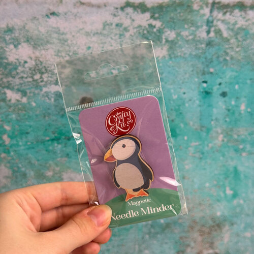 The Crafty Kit Company - Wooden Needle Minder - Puffin - The Crafty Kit Company The Crafty Kit Company - Wooden Needle Minder - Puffin - The Crafty Kit Company