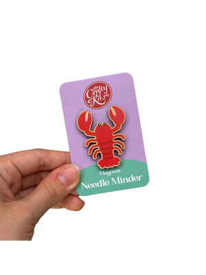 The Crafty Kit Company -  Wooden Needle Minder - Lobster - The Crafty Kit Company